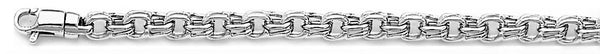 18k white gold chain, 14k white gold chain 4.3mm Splendor Link Bracelet