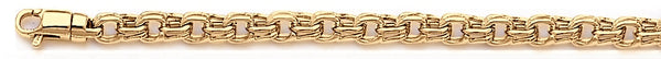 18k yellow gold chain, 14k yellow gold chain 4.3mm Splendor Link Bracelet