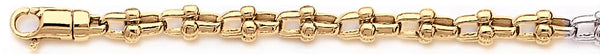 18k yellow gold chain, 14k yellow gold chain 6mm Sofia Link Bracelet