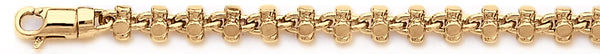 18k yellow gold chain, 14k yellow gold chain 5.5mm Goa Link Bracelet