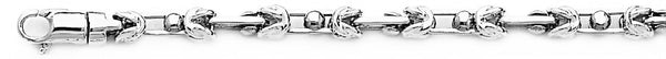 18k white gold chain, 14k white gold chain 4.3mm Dune Link Bracelet