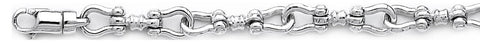 7mm Yoke Link Bracelet custom made gold chain