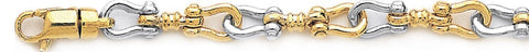 7.6mm Yoke Chain Necklace custom made gold chain