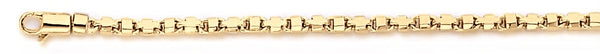 18k yellow gold chain, 14k yellow gold chain 2.6mm Poster Link Bracelet