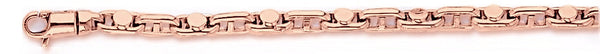 14k rose gold, 18k pink gold chain 4.1mm Anchor Zone Link Bracelet