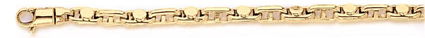 18k yellow gold chain, 14k yellow gold chain 4.1mm Anchor Zone Link Bracelet