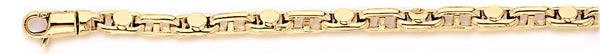 18k yellow gold chain, 14k yellow gold chain 4.1mm Anchor Zone Link Bracelet