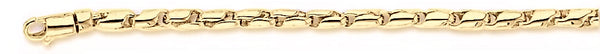 18k yellow gold chain, 14k yellow gold chain 3.2mm Avion Link Bracelet