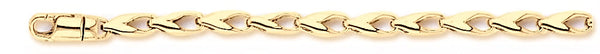 18k yellow gold chain, 14k yellow gold chain 3.4mm Avion Link Bracelet