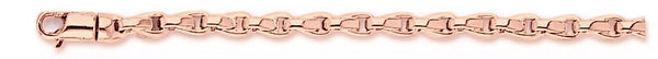 14k rose gold, 18k pink gold chain 3.6mm Modified Avion Link Bracelet