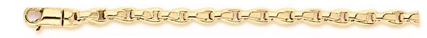 18k yellow gold chain, 14k yellow gold chain 3.6mm Modified Avion Link Bracelet