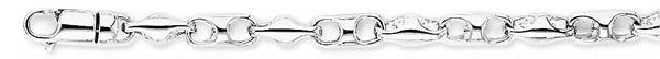 18k white gold chain, 14k white gold chain 4.7mm Moonwalk Chain Necklace
