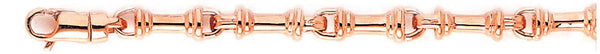 14k rose gold, 18k pink gold chain 5.8mm Contours Chain Necklace
