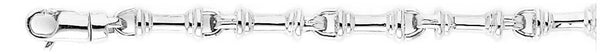 18k white gold chain, 14k white gold chain 5.8mm Contours Chain Necklace