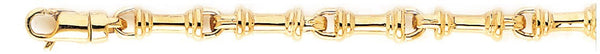 18k yellow gold chain, 14k yellow gold chain 5.8mm Contours Chain Necklace