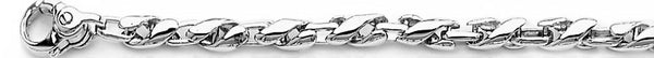 18k white gold chain, 14k white gold chain 4.2mm Camelot Link Bracelet