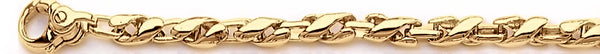 18k yellow gold chain, 14k yellow gold chain 4.2mm Camelot Link Bracelet
