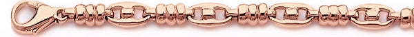 14k rose gold, 18k pink gold chain 5.5mm Dazzle Link Bracelet