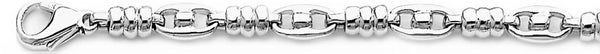 18k white gold chain, 14k white gold chain 5.5mm Dazzle Link Bracelet