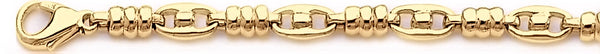 18k yellow gold chain, 14k yellow gold chain 5.5mm Dazzle Link Bracelet