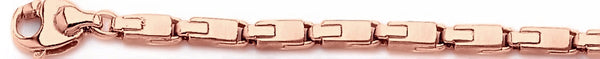 14k rose gold, 18k pink gold chain 4mm Citi Chain Necklace