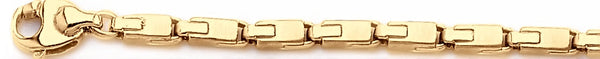 18k yellow gold chain, 14k yellow gold chain 4mm Citi Link Bracelet