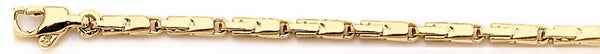 18k yellow gold chain, 14k yellow gold chain 3mm Hanna Link Bracelet