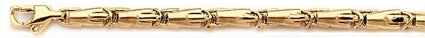 18k yellow gold chain, 14k yellow gold chain 4.3mm Bamboo Link Bracelet