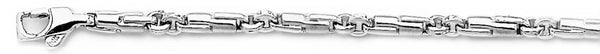 18k white gold chain, 14k white gold chain 3.7mm Moods Link Bracelet