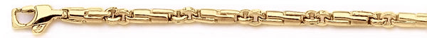 18k yellow gold chain, 14k yellow gold chain 3.7mm Moods Link Bracelet