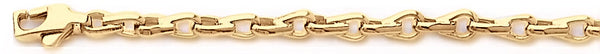 18k yellow gold chain, 14k yellow gold chain 4mm Tough Link Bracelet
