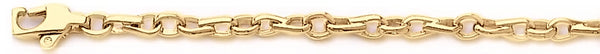 18k yellow gold chain, 14k yellow gold chain 3.8mm Tough Link Bracelet