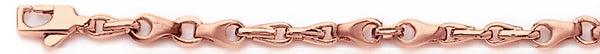 14k rose gold, 18k pink gold chain 4.3mm Loli Link Bracelet