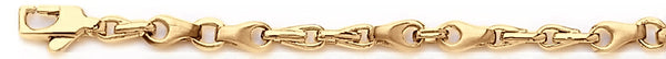 18k yellow gold chain, 14k yellow gold chain 4.3mm Loli Link Bracelet