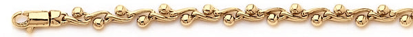 18k yellow gold chain, 14k yellow gold chain 4.5mm Lava Link Bracelet