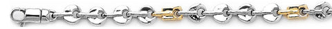 5.6mm Key Link Bracelet custom made gold chain