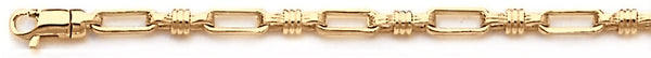 18k yellow gold chain, 14k yellow gold chain 3.7mm Modified Captain Chain Necklace