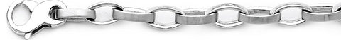 6.6mm Football Link Bracelet custom made gold chain