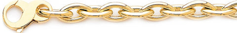 8.3mm Football Link Bracelet custom made gold chain