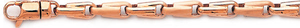 14k rose gold, 18k pink gold chain 5.6mm Rainier Chain Necklace