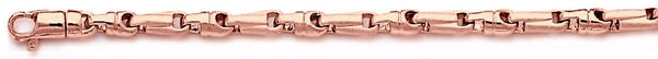 14k rose gold, 18k pink gold chain 3.9mm Rainier Link Bracelet