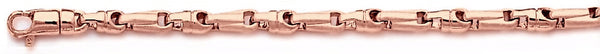 14k rose gold, 18k pink gold chain 3.9mm Rainier Link Bracelet