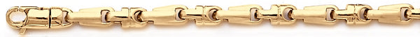18k yellow gold chain, 14k yellow gold chain 4.8mm Leopard Chain Necklace