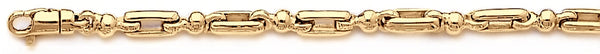 18k yellow gold chain, 14k yellow gold chain 4.3mm Triton Link Bracelet