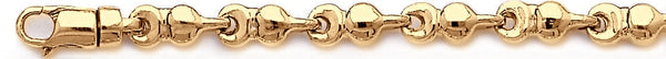 18k yellow gold chain, 14k yellow gold chain 6.3mm Globo I Link Bracelet
