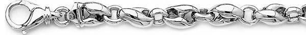 18k white gold chain, 14k white gold chain 8.3mm Narnia Link Bracelet