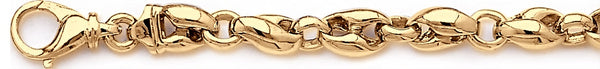 18k yellow gold chain, 14k yellow gold chain 8.3mm Narnia Link Bracelet