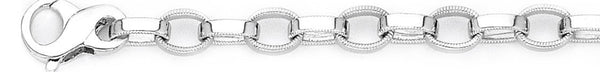 7mm Millgrain Rolo Chain Necklace