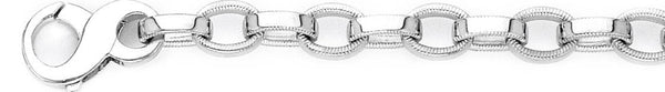 8mm Millgrain Rolo Chain Necklace
