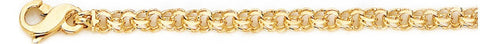 4.7mm Double Link Bracelet custom made gold chain
